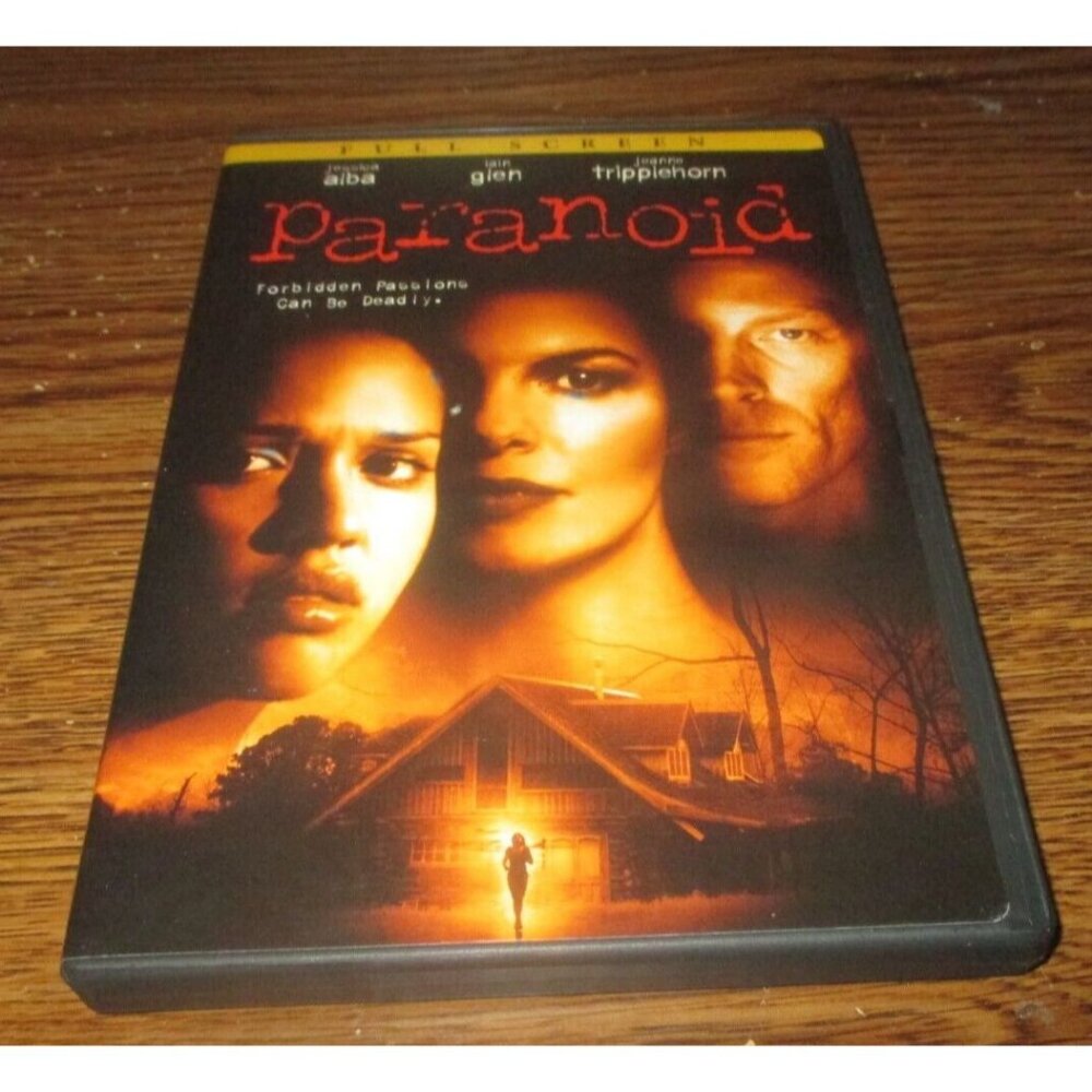 Paranoid (DVD, 2004, Full Screen) Jessica Alba, Lain Glen